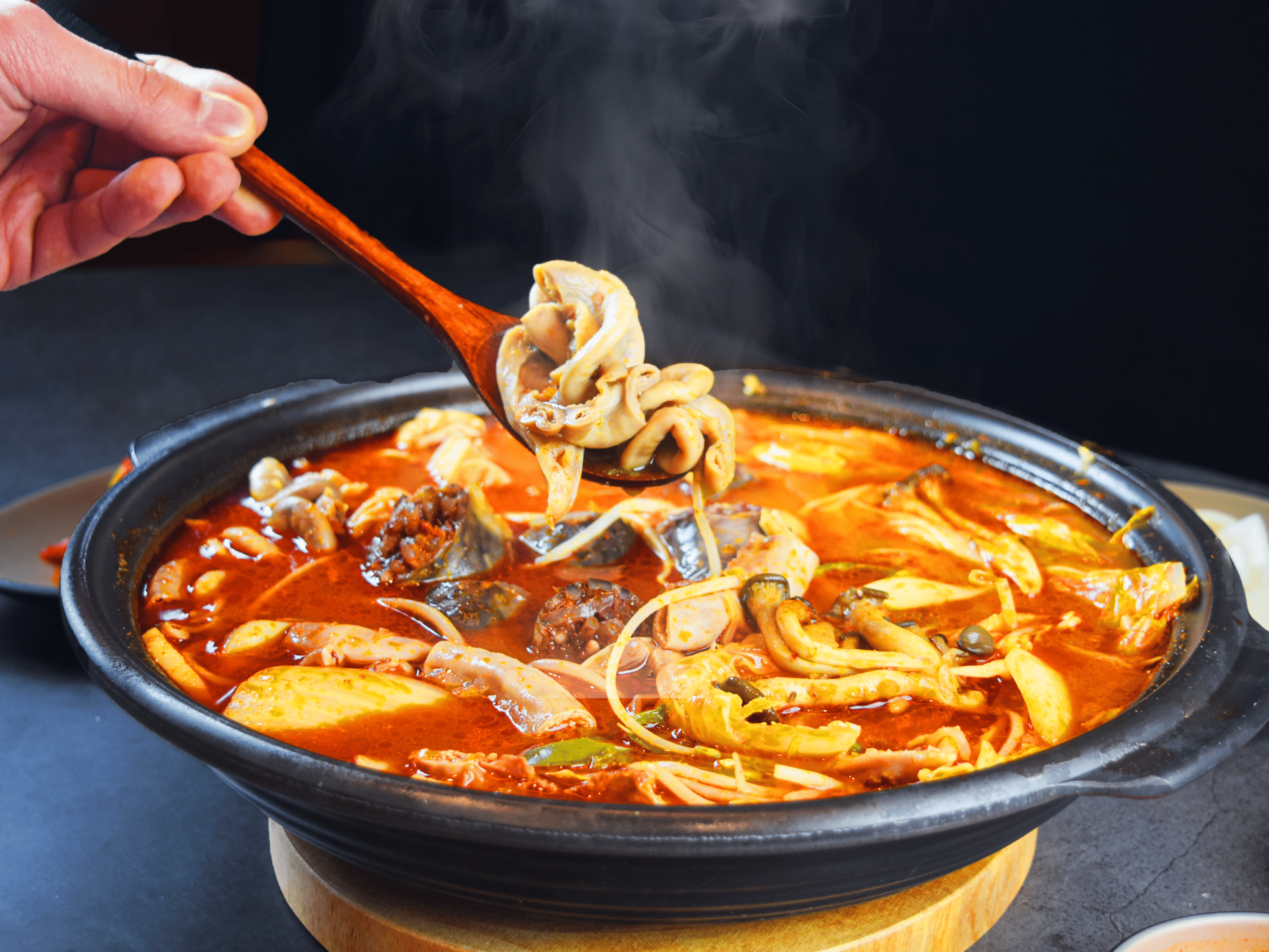 순대내장전골